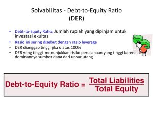 Cara Analisis Debt To Equity Ratio Der Perusahaan Memahami Kesehatan Keuangan Dan Potensi Risiko