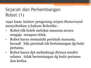 Hukum Robotika Asimov Masihkah Relevan Diterapkan Di Era Ai Modern
